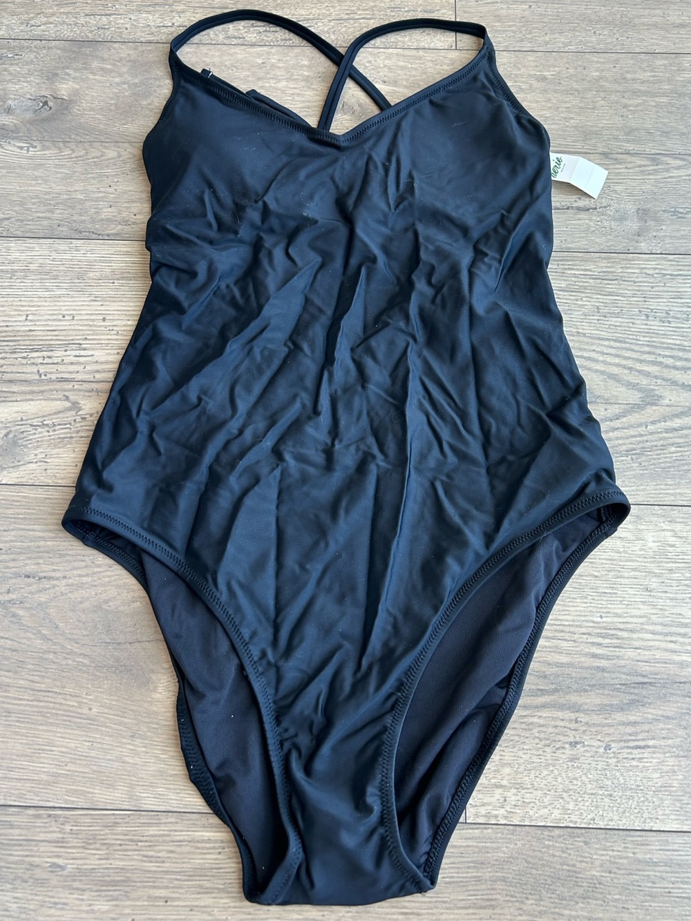 🪴 aerie Black Lace-Up Back One-Piece Swimsuit - NWT - Picture 3 of 8